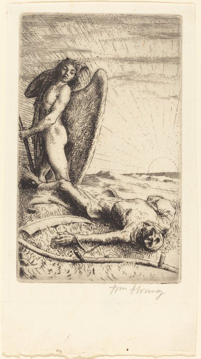 Śmierć pokonana autorstwa William Strang