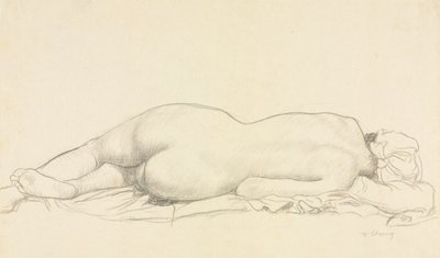 Leżąca nago. autorstwa William Strang