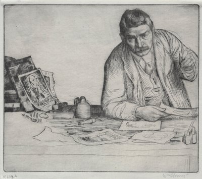 Autoportret - „Wytrawiacz” autorstwa William Strang