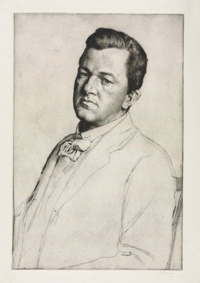 Sir Charles Holroyd, 1909. autorstwa William Strang