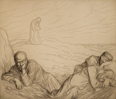 Agonia w ogrodzie autorstwa William Strang