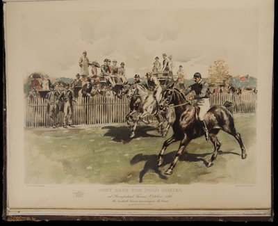 Wyścig kuców dla kuców polo autorstwa William Sullivant Vanderbilt Allen