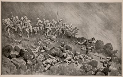 Wielki atak na Ladysmith: The Devons Clearing Wagon Hill autorstwa William T. Maud