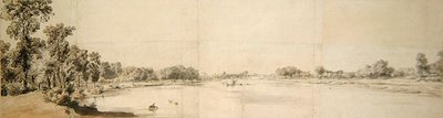 Widok na Tamizę (akwarela na papierze) autorstwa William Taverner