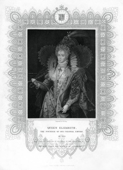 Elżbieta I z Anglii, XIX wiek. autorstwa William Thomas Fry