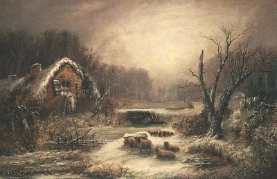 Zalesiony krajobraz zimowy autorstwa William Thomas Such