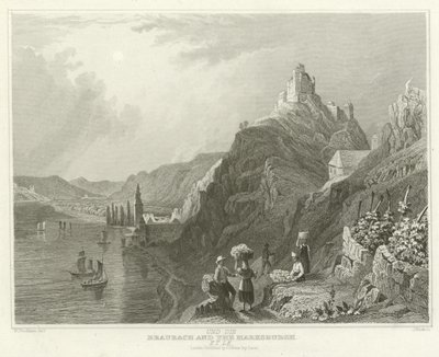 Braubach i Marksburgh autorstwa William Tombleson