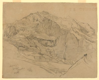 Krajobraz, Jungfrau, Szwajcaria autorstwa William Trost Richards