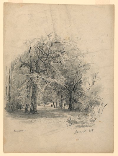 Krajobraz, Darmstadt, Niemcy autorstwa William Trost Richards