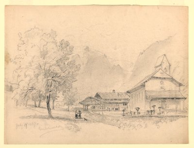 Krajobraz, Grindelwald, Szwajcaria autorstwa William Trost Richards
