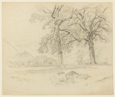 Krajobraz, Jezioro Brienz, Interlaken, Szwajcaria autorstwa William Trost Richards