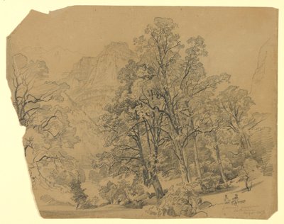 Krajobraz, Silberhorn, Lauterbrunnen, Szwajcaria autorstwa William Trost Richards