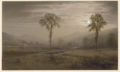 Światło księżyca na górze Lafayette, New Hampshire autorstwa William Trost Richards