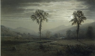 Światło księżyca na Mount Lafayette w New Hampshire autorstwa William Trost Richards