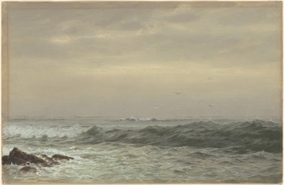 Skały i łamiące się fale autorstwa William Trost Richards