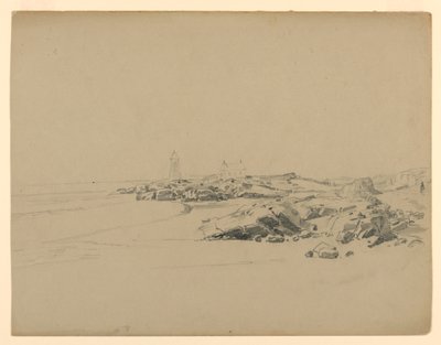 Studium wybrzeża morskiego, Point Judith, RI autorstwa William Trost Richards