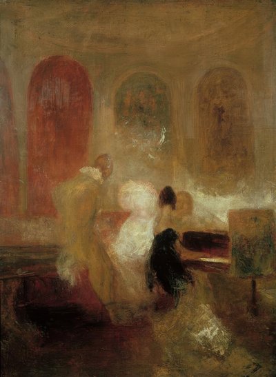 Music Party, East Cowes Castle (Muzyka w East Cowes Castle) autorstwa Joseph Mallord William Turner