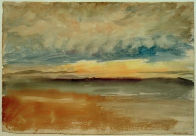 Burzowy zachód słońca autorstwa Joseph Mallord William Turner