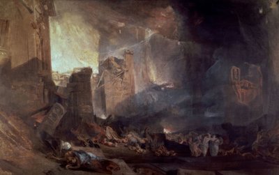 ZNISZCZENIE SODOMY - XIX WIEK - ROMANTYZM ANGIELSKI autorstwa Joseph Mallord William Turner