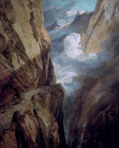Przełęcz Świętego Gotarda autorstwa Joseph Mallord William Turner
