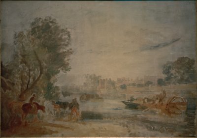 Hampton Court, od Tamizy autorstwa Joseph Mallord William Turner