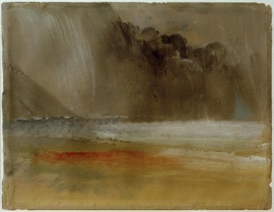 Nagromadzona chmura burzowa nad morzem i piaskiem autorstwa Joseph Mallord William Turner