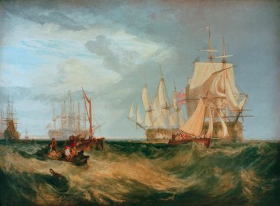 Spithead: Załoga łodzi odzyskuje kotwicę autorstwa Joseph Mallord William Turner
