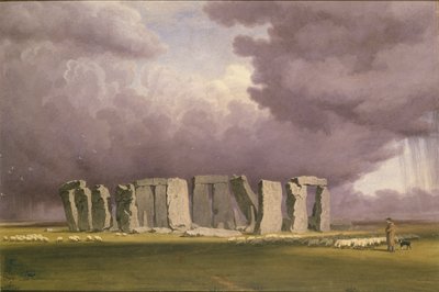 Stonehenge: Burzliwy dzień, 1846 autorstwa Joseph Mallord William Turner