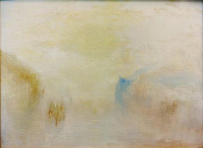 Wschód słońca z łodzią pomiędzy Headlands autorstwa Joseph Mallord William Turner