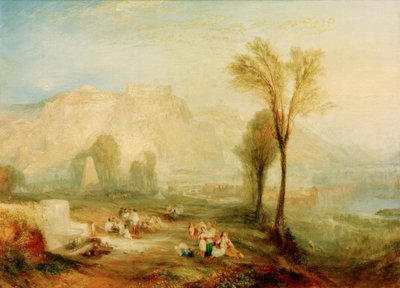 Jasny Kamień Honoru (Ehrenbreitstein) grób autorstwa Joseph Mallord William Turner