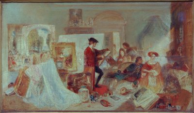 Studium Watteau według reguł Fresnoya autorstwa Joseph Mallord William Turner