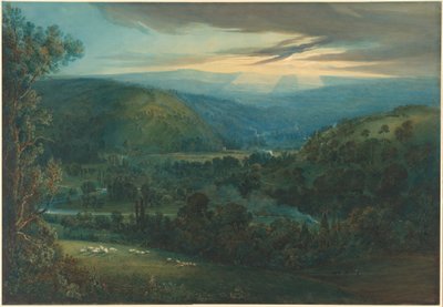Świt w dolinach Devon autorstwa William Turner of Oxford