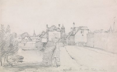 Oksford, Folly Bridge autorstwa William Turner of Oxford