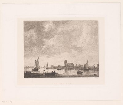 Widok na Merwede przed Dordrecht autorstwa William Unger