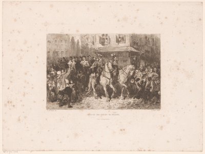 Wjazd szlachty do Brukseli, 1566 Wjazd szlachty w Brukseli (tytuł na przedmiocie) autorstwa William Unger