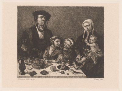 Portret Pietera Jana Foppesza. i Alijd van Beresteyn z dziećmi autorstwa William Unger
