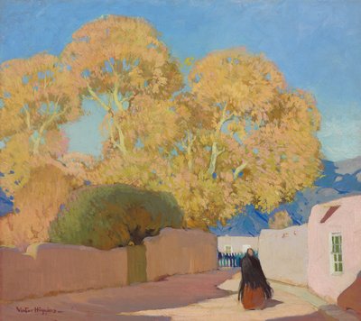 Canyon Drive, Santa Fe, ok. 1914 (olej na płótnie) autorstwa William Victor Higgins