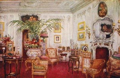 Zamek Warwick: Buduar Lady Warwick (kolor lito) autorstwa William W. Quatremain