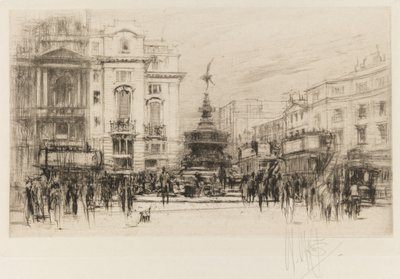 Zestaw Londyn: Piccadilly Circus (z teatrem Criterion) autorstwa William Walcot