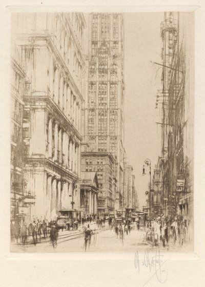 Dolny Broadway, śródmieście Nowy Jork autorstwa William Walcot