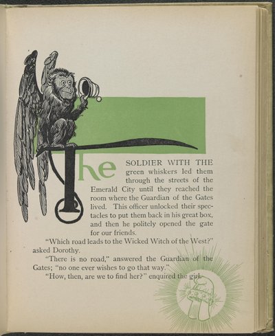 Ilustracja z książki "Cudowny Czarnoksiężnik z Krainy Oz" autorstwa Lymana Franka Bauma autorstwa William Wallace Denslow