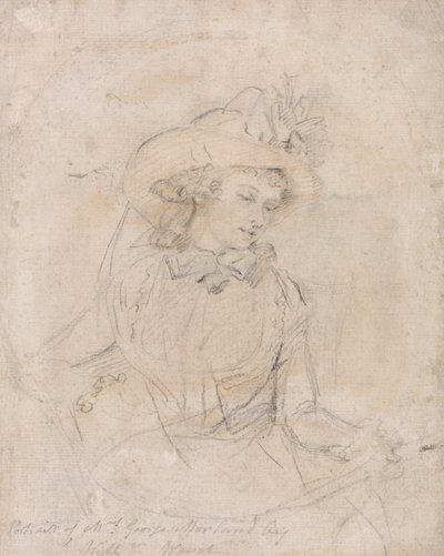 Studium portretowe pani George Morland autorstwa William Ward