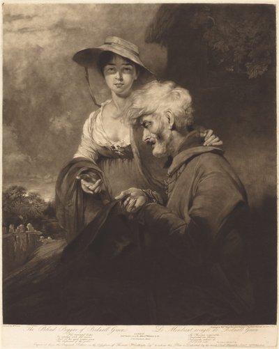 Ślepy żebrak z Bednall Green autorstwa William Ward after William Owen