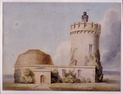 Obserwatorium i proponowane dodatki, ok. 1830 (akwarela na karcie) autorstwa William West