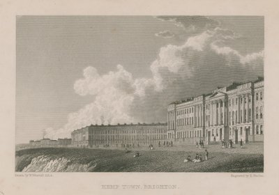 Ogólny widok na Kemp Town w Brighton autorstwa William Westall