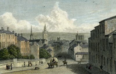 Вестгейт Хиллээс Ньюкасл, Эдвард Финден сийлсэн, 1830 оны поли autorstwa William Westall