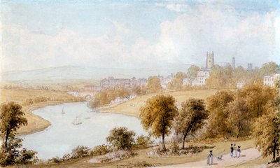„Rzeka Dee i kościół św Jana”, XIX w. autorstwa William Westall