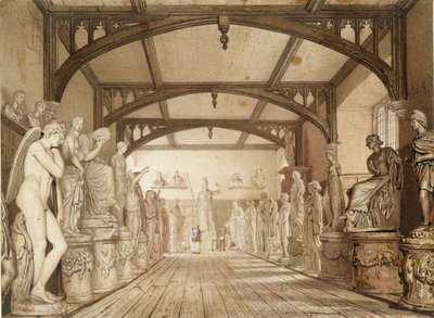 Galeria Rzeźby w Szkołach Egzaminacyjnych, Oksford, 1813 autorstwa William Westall