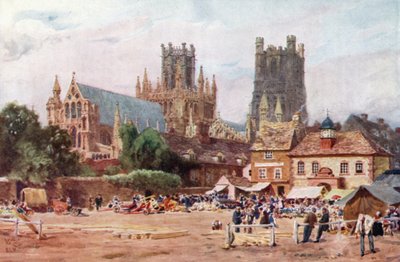 Ely, Rynek (kolor lito) autorstwa William Wiehe Collins