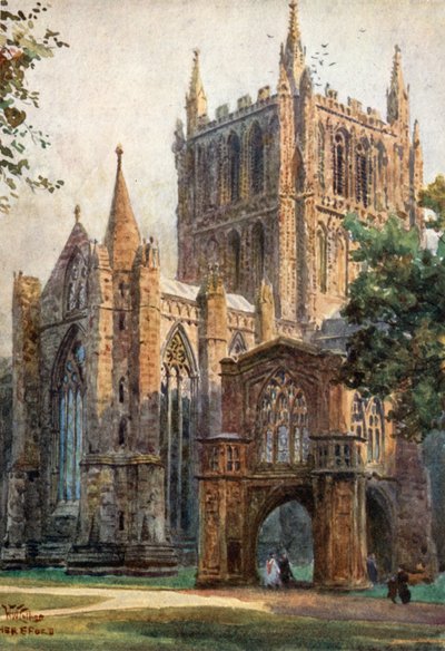 Hereford, Transept Północny (kolor lito) autorstwa William Wiehe Collins